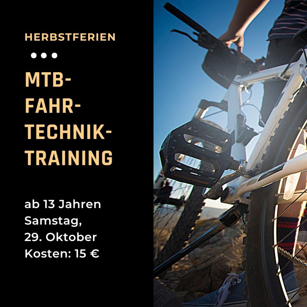 Herbstferien: MTB-Fahrtechniktraining für Jugendliche