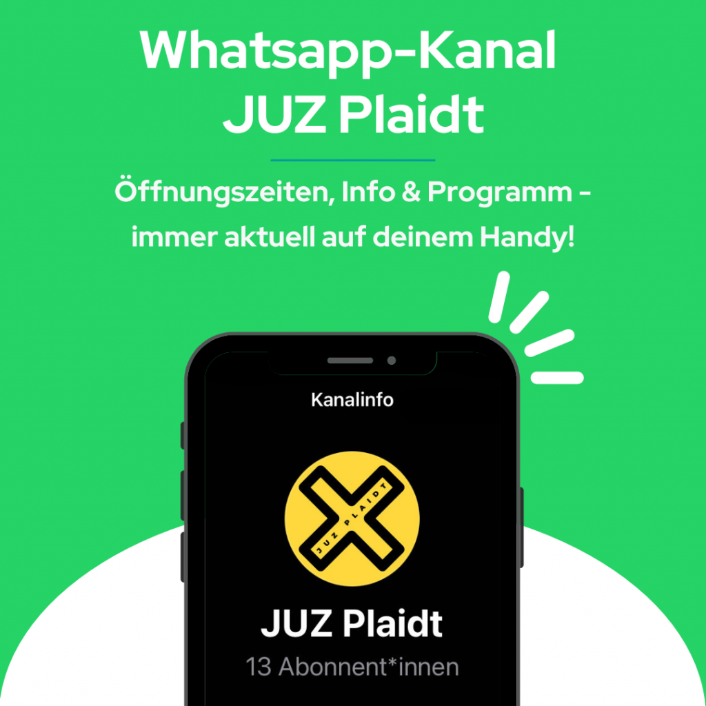 JUZ Plaidt bietet WhatsApp-Kanal an