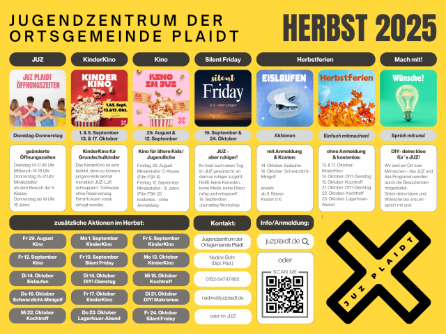 Anmeldungen für Herbstferien gestartet