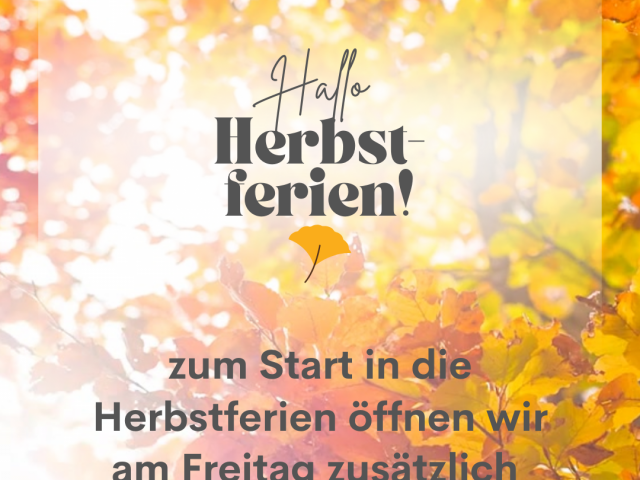 Zum Start in die Herbstferien: JUZ zusätzlich geöffnet am Freitag, den 10. Oktober
