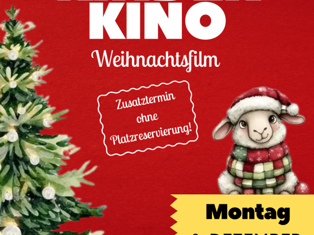 KinderKino: Zusatztermin am Montag, den 8. Dezember