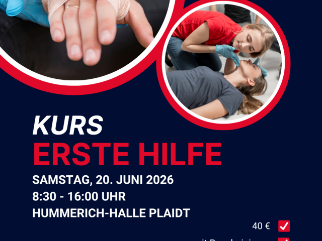 Erste-Hilfe-Kurs für Jugendliche und junge Erwachsene