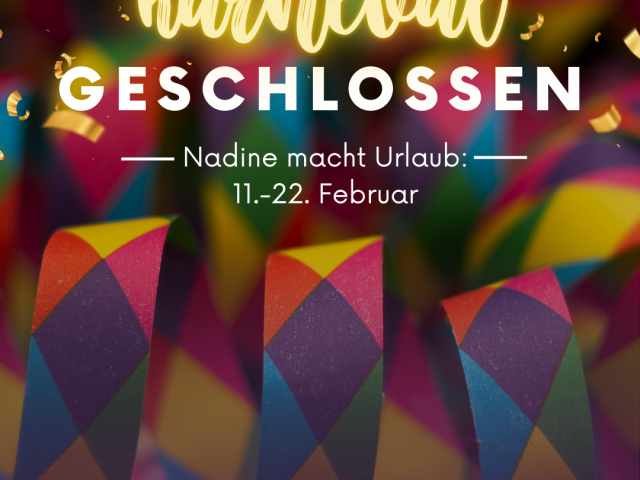 Karneval: JUZ geschlossen