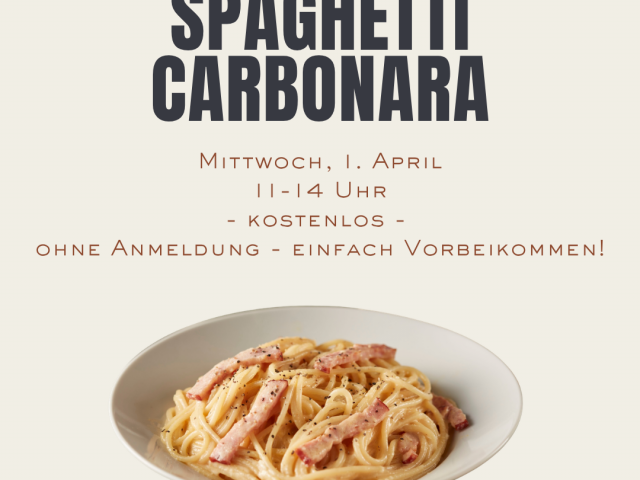 Kochtreff am Mittwoch, den 1. April