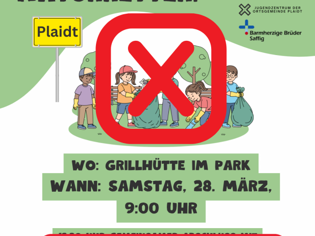 ABSAGE: Müllsammelaktion am 28. März