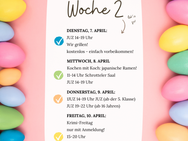 Osterferien: Woche 2