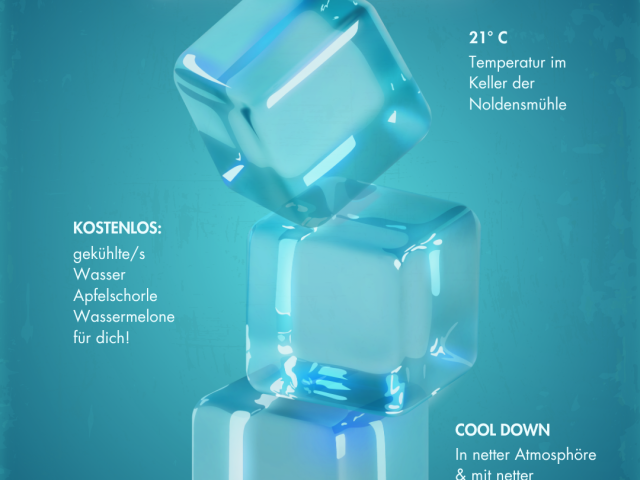 Kühle 21 ° C im JUZ: Kommt gerne für eine Abkühlung vorbei!